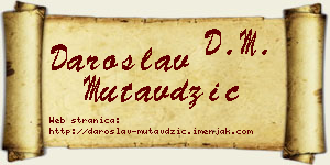 Daroslav Mutavdžić vizit kartica